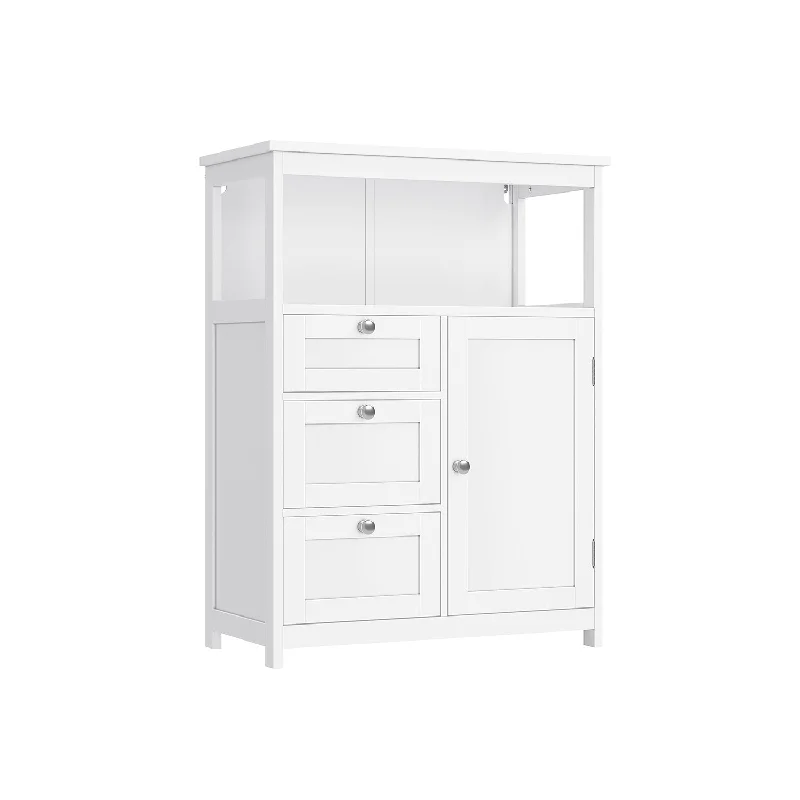 Bathroom Floor Storage Cabinet White