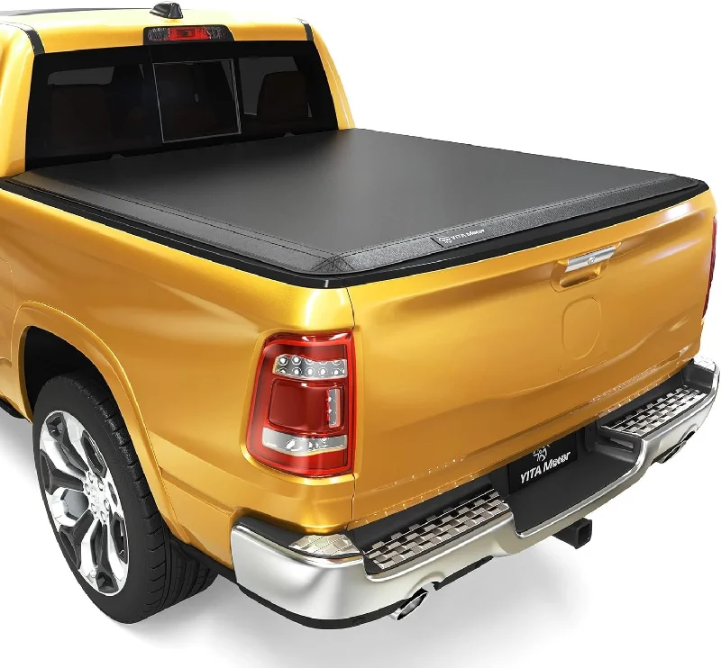 YITAMOTOR Soft Tri-Fold Truck Bed Tonneau Cover Compatible with 2009-2024 Dodge Ram - $110