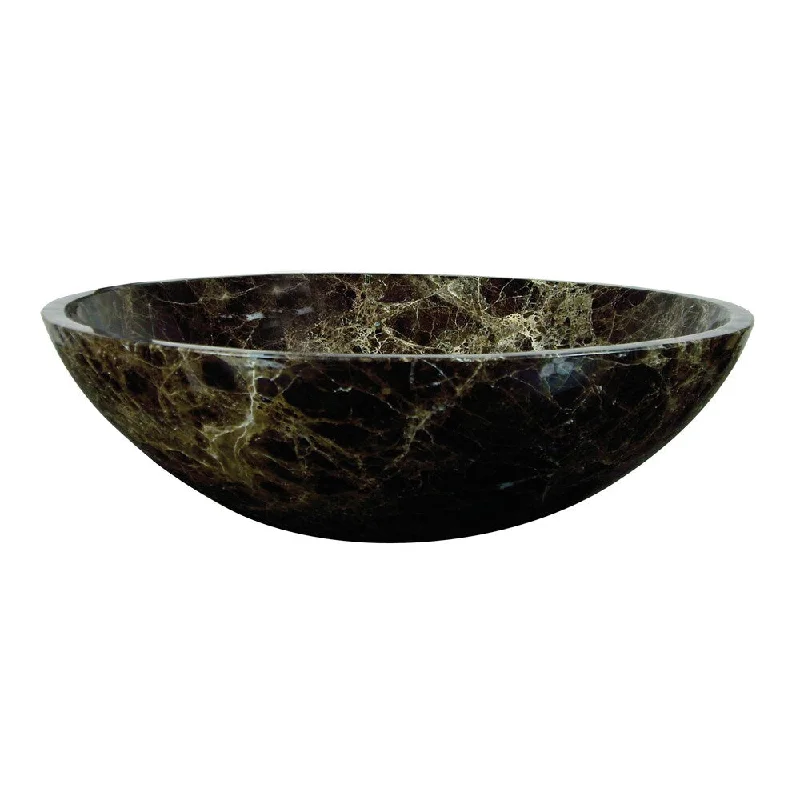 Yosemite Home Decor Classic Round Stone Vessel Sink