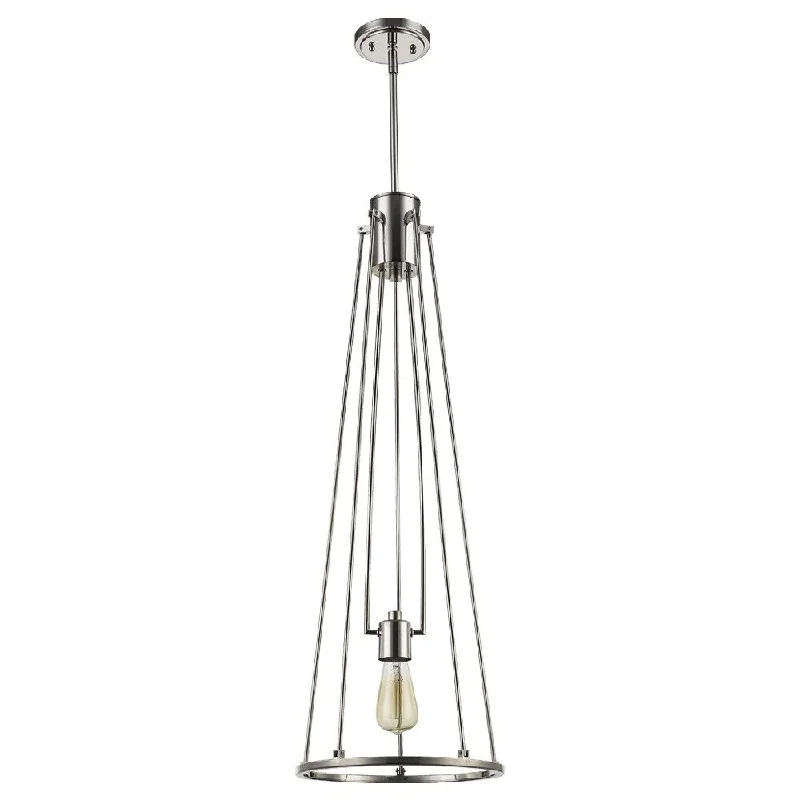 Acclaim Lighting Jade 1-Light Pendant in Polished Nickel