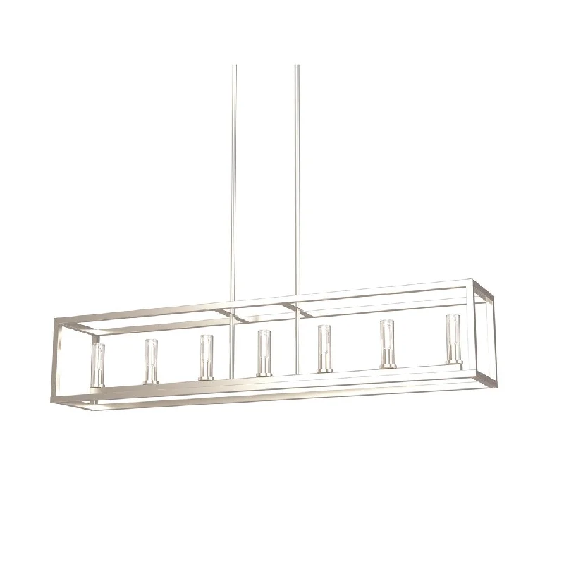 DVI Lighting DVP28104MF BNCL Seven Light Linear Pendant Sambre Multip - One Size