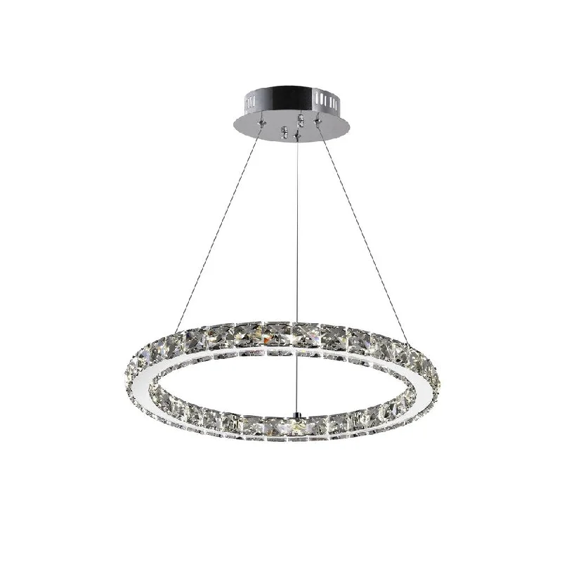 Giuseppe Lighting 5080P16STR LED Chandelier Ring Chrome - Exact Size