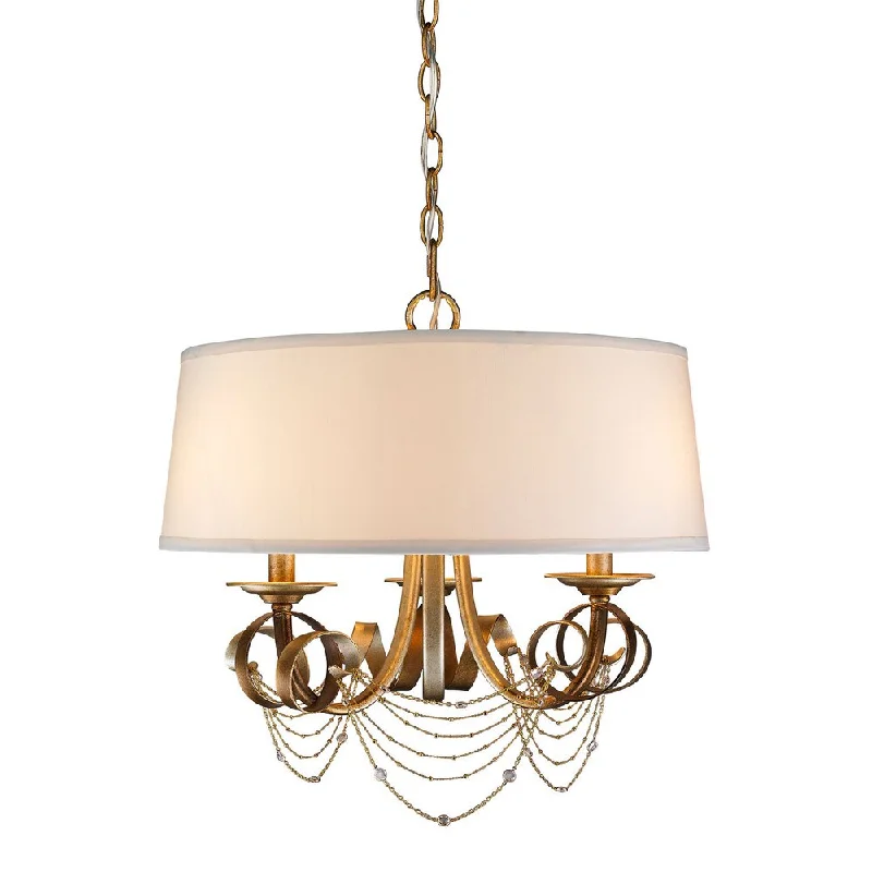 Golden Lighting #2314-3P GR Gwendolyn 3-light Pendant Light