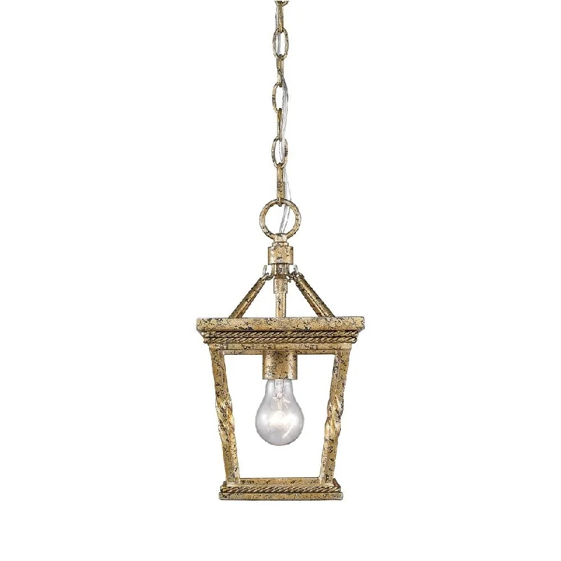 Golden Lighting Davenport Luxe Gold Finish Mini Pendant