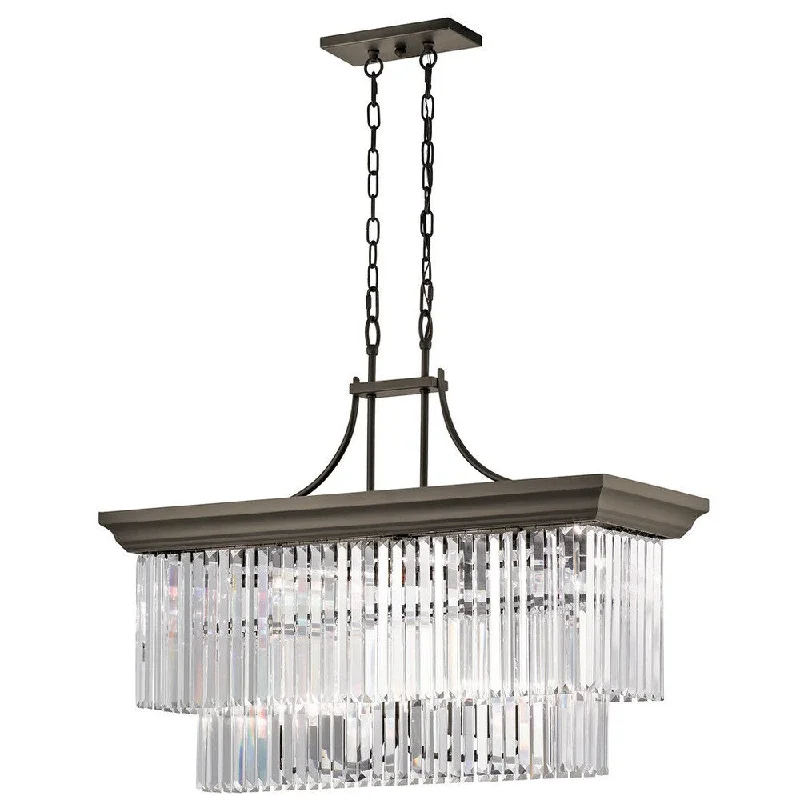 Kichler Lighting Emile Collection 12-light Olde Bronze Linear Chandelier