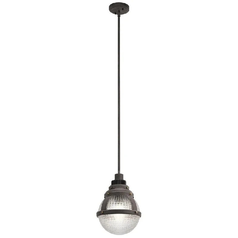 Kichler Lighting Gavin Collection 1-light Weathered Zinc Pendant