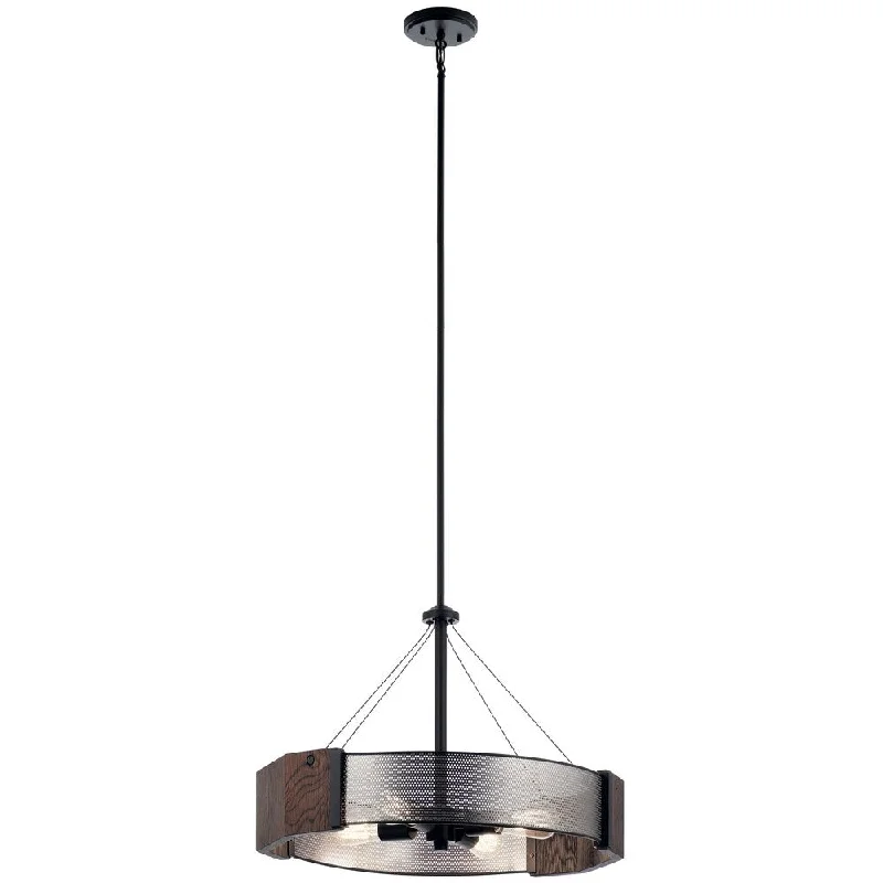 Kichler Lighting Korben Black 4-Light Pendant