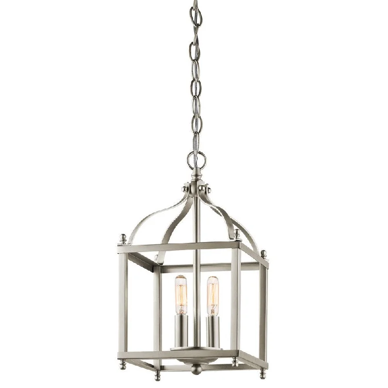 Kichler Lighting Larkin Collection 2-light Brushed Nickel Pendant