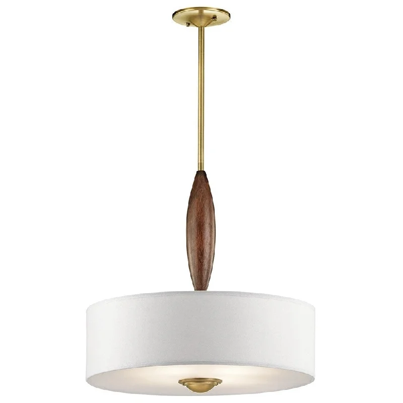 Kichler Lighting Lucille Collection 4-light Natural Brass Pendant