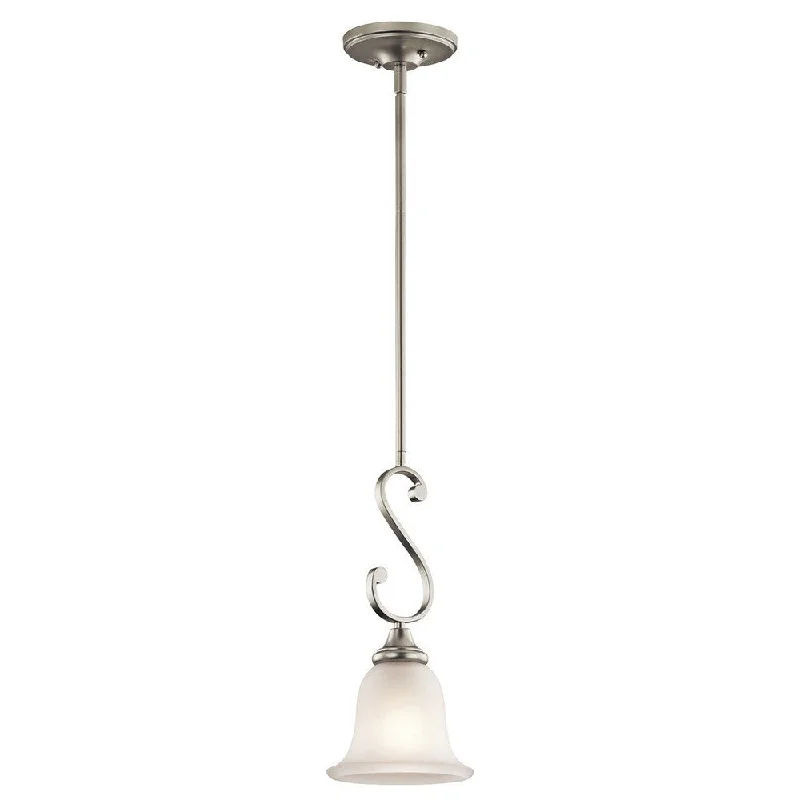 Kichler Lighting Monroe 1-light Brushed Nickel Mini Pendant