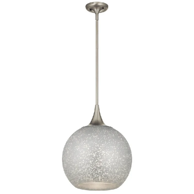 Kichler Lighting Sitara Collection 1-light Brushed Nickel Pendant