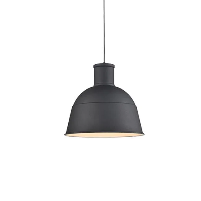 Kuzco Lighting 493522BK One Light Pendant Irving Black - Exact Size