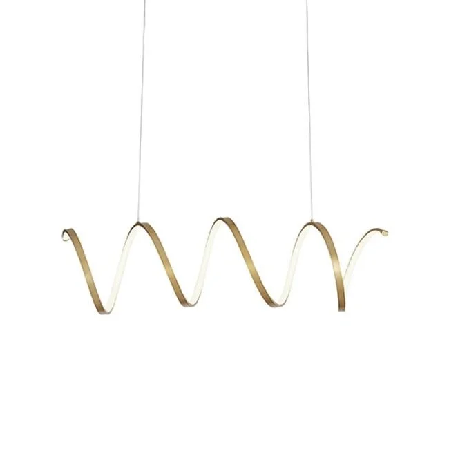 Kuzco Lighting LP93742AN LED Pendant Synergy Antique Brass - Exact Size