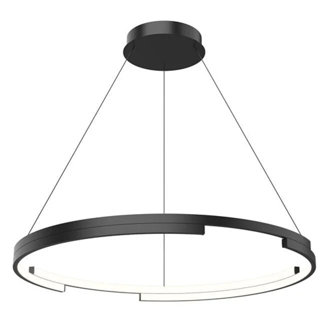 Kuzco Lighting PD52732BK LED Pendant Anello Minor Black - Exact Size