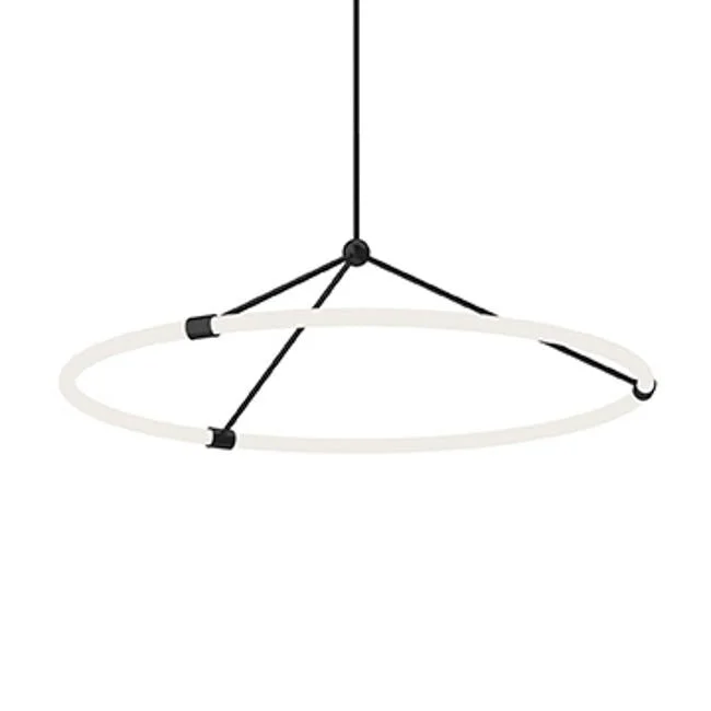 Kuzco Lighting PD99133BK LED Pendant Santino Black - Exact Size