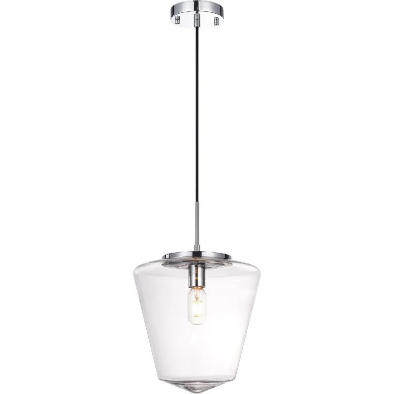 Madison Lighting One Light Pendant Idina Chrome - Exact Size