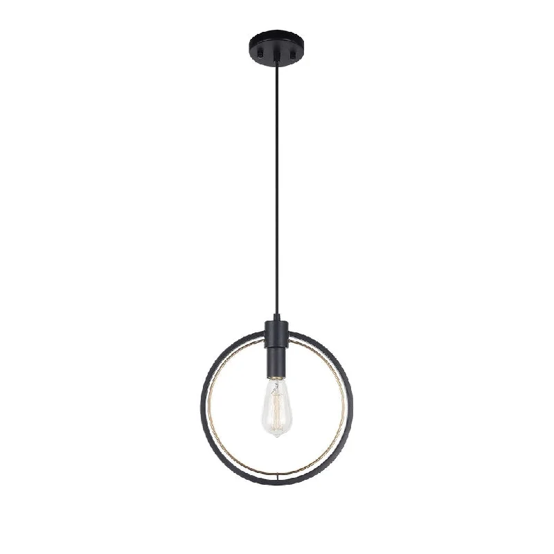 Madison Lighting One Light Pendant Odyssey Black - Exact Size