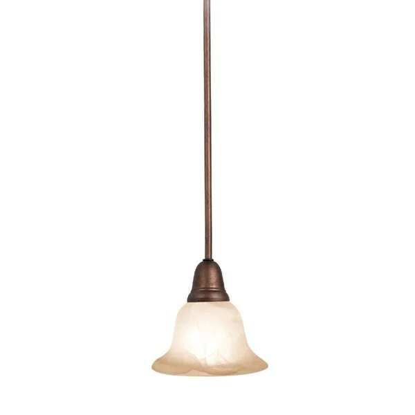 Woodbridge Lighting Hudson Glen 1-light Marbled Bronze Mini Pendant