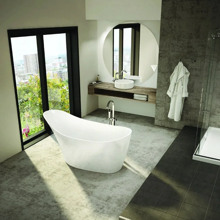 Molto 64.5" x 31.5" x 33.5" Freestanding Bathtub