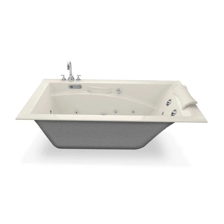 Tub Optik 59-3/4 x 32 x 20 Inch Alcove with Aerofeel End Biscuit Acrylic