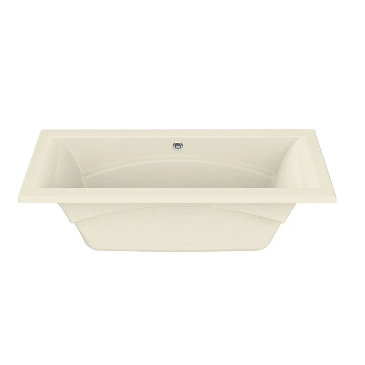 Tub Optik 72Lx42W Inch Undermount with Hydrofeel/Aerofeel Center Bone