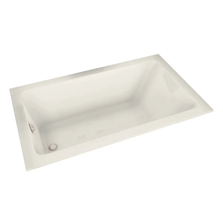 Soaking Tub Pose 66-1/4 x 35-3/4 x 23-5/8 Inch Drop-In End Biscuit Acrylic