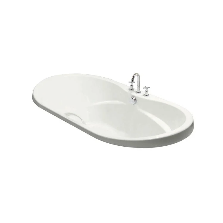 Tub Living 72Lx42W Inch Drop-In Center White