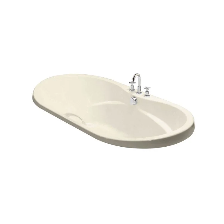 Tub Living 66 x 36 x 23-3/8 Inch Drop-in with Hydromax/Aerofeel Center Bone Acrylic