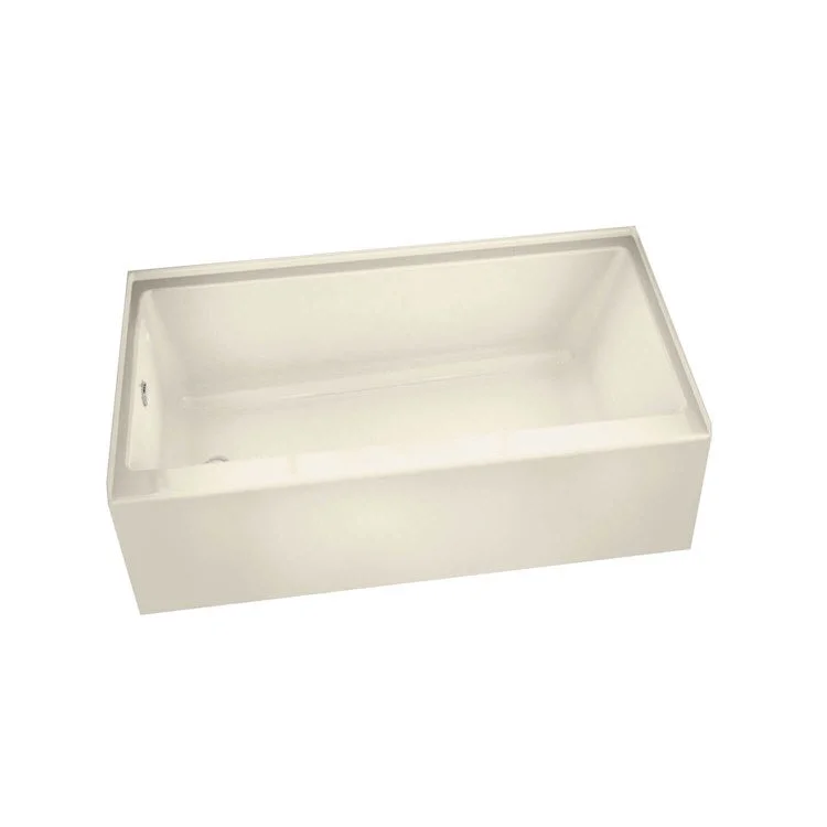 Tub Rubix 59-3/4 x 32 x 20-3/8 Inch Alcove Left Bone Acrylic