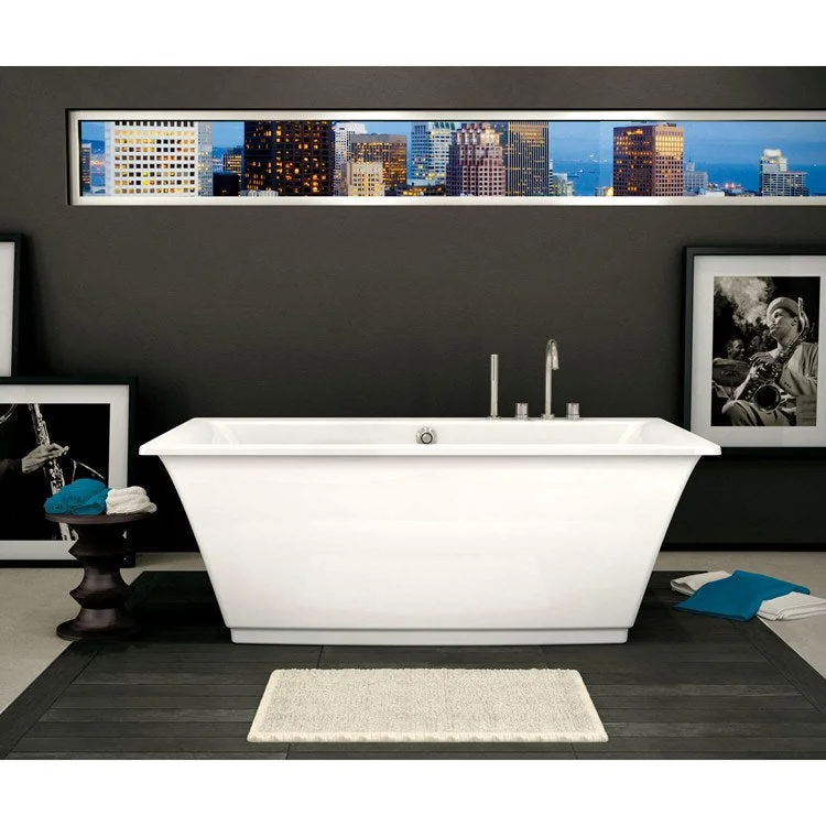 Freestanding Tub Optik 66 x 36 Inch White Center Rectangular