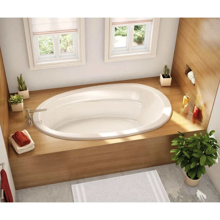 Tub Talma 71-3/4 x 41-1/8 x 21-1/4 Inch Drop-in End White Acrylic