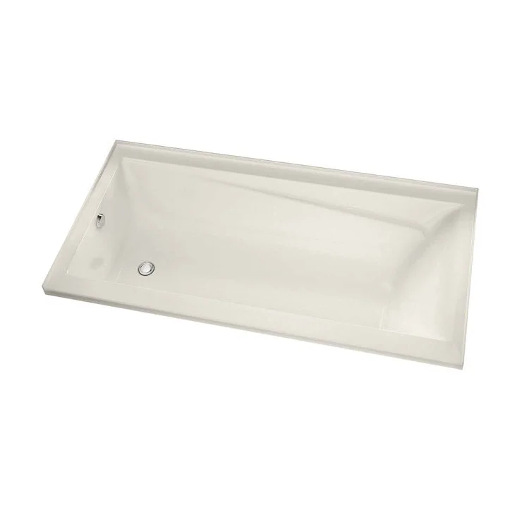 Tub Exhibit IF 71-7/8 x 36 x 18 Inch Alcove with Whirlpool Right Biscuit Acrylic