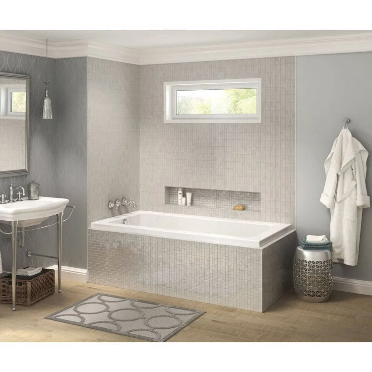 Tub Pose IF 60 x 30 Inch Corner Left White