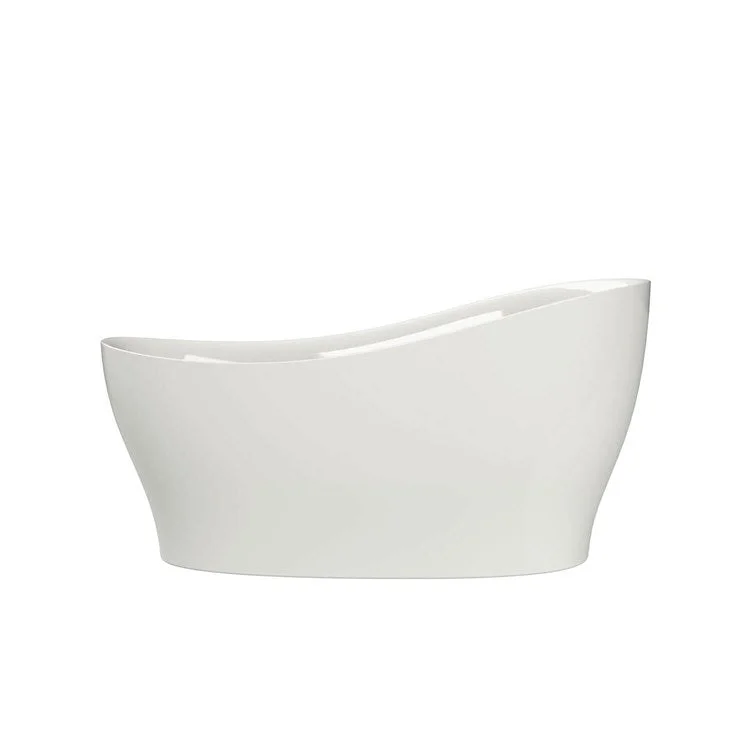 Freestanding Tub Joan 61 x 32 Inch End White Oval