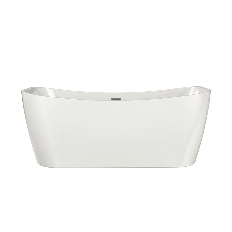 Freestanding Tub Villi 65 x 32 Inch Center White Rectangular