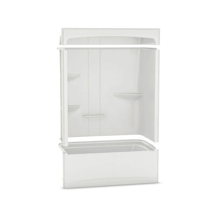 Tub and Shower Module Allia 60 x 33 x 88 Inch Acrylic Left White Rectangular with Whirlpool/Aeroeffect