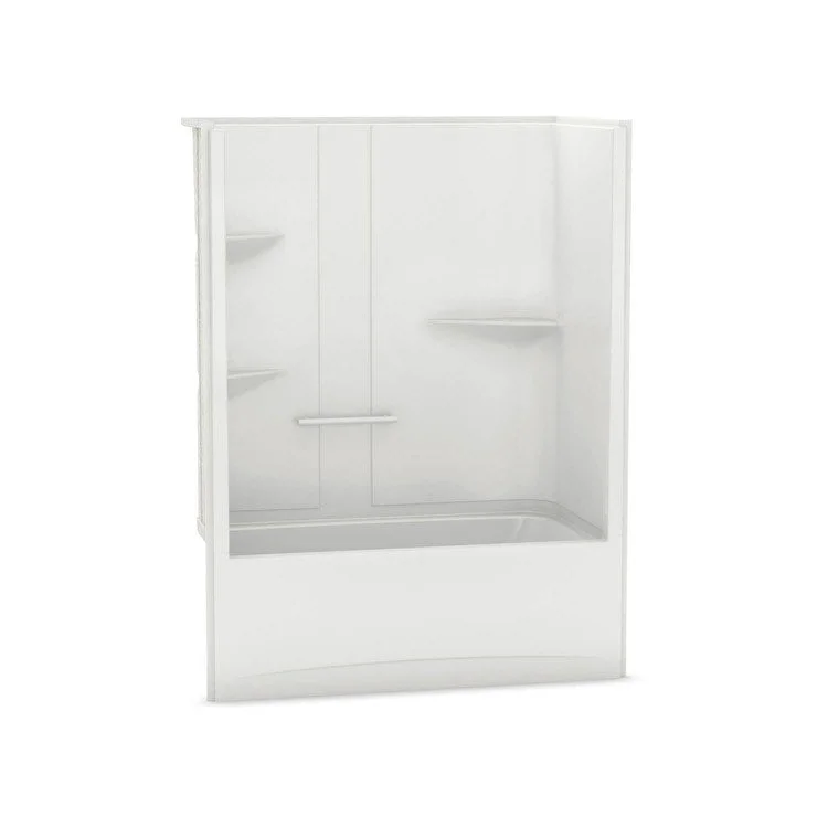 Tub and Shower Module Allia 60 x 32 x 79 Inch Acrylic Left White Rectangular with Whirlpool/Aeroeffect