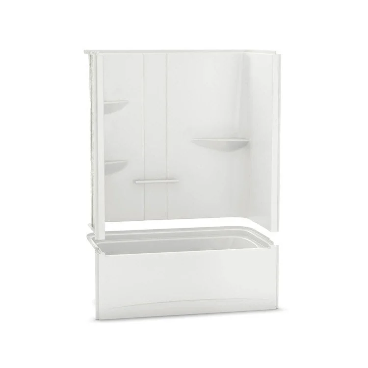 Tub and Shower Module Allia 60 x 33 x 79 Inch Acrylic Left White Rectangular with Aeroeffect