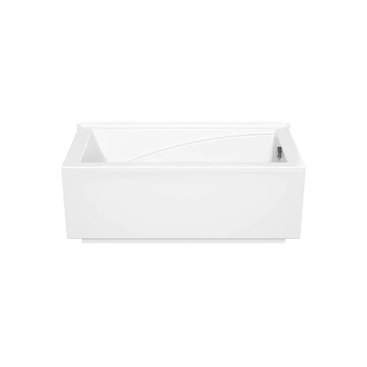 Soaking Tub Modulr 59-5/8 x 31-7/8 x 23 Inch Alcove Left White Acrylic