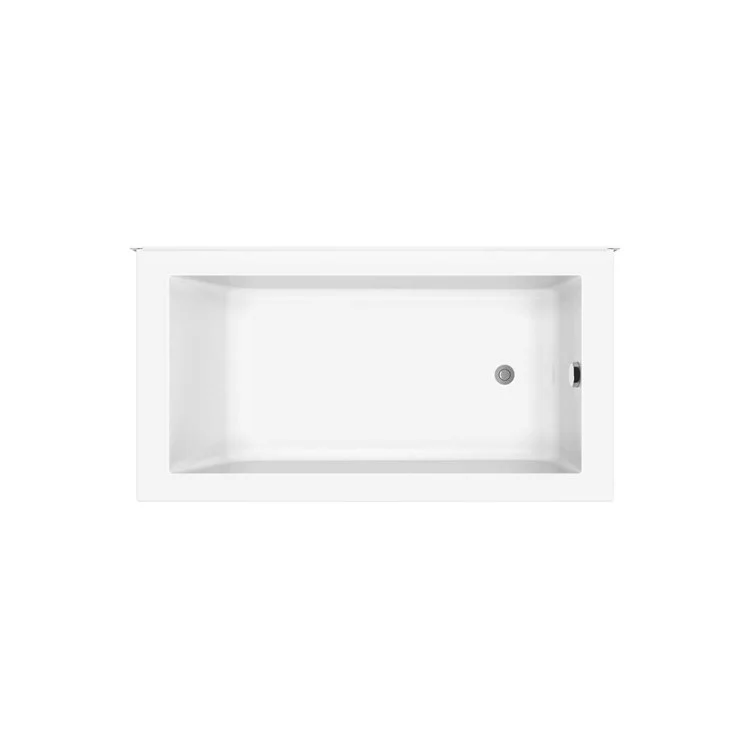 Soaking Tub Modulr 59-5/8 x 31-7/8 x 24 Inch Corner Right White Acrylic