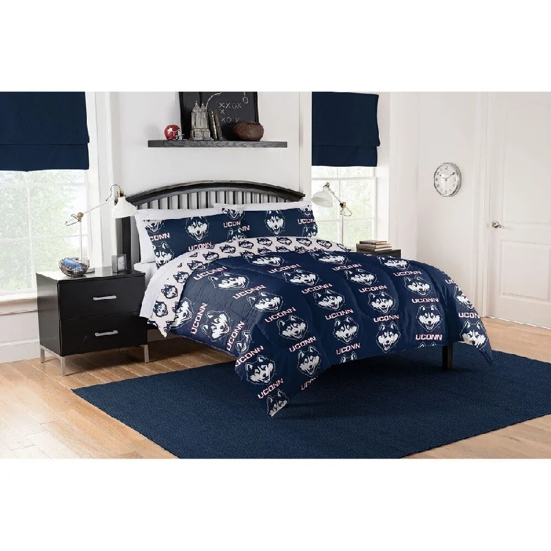 COL 864 Connecticut Huskies Full Bed In a Bag Set