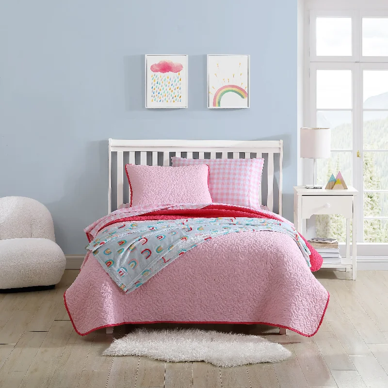 Eddie Bauer Kids Garden Pink Quilt Set