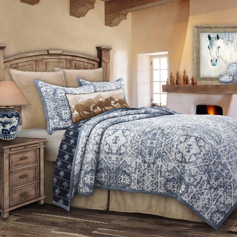 Greystone Sky Reversible Quilt Set