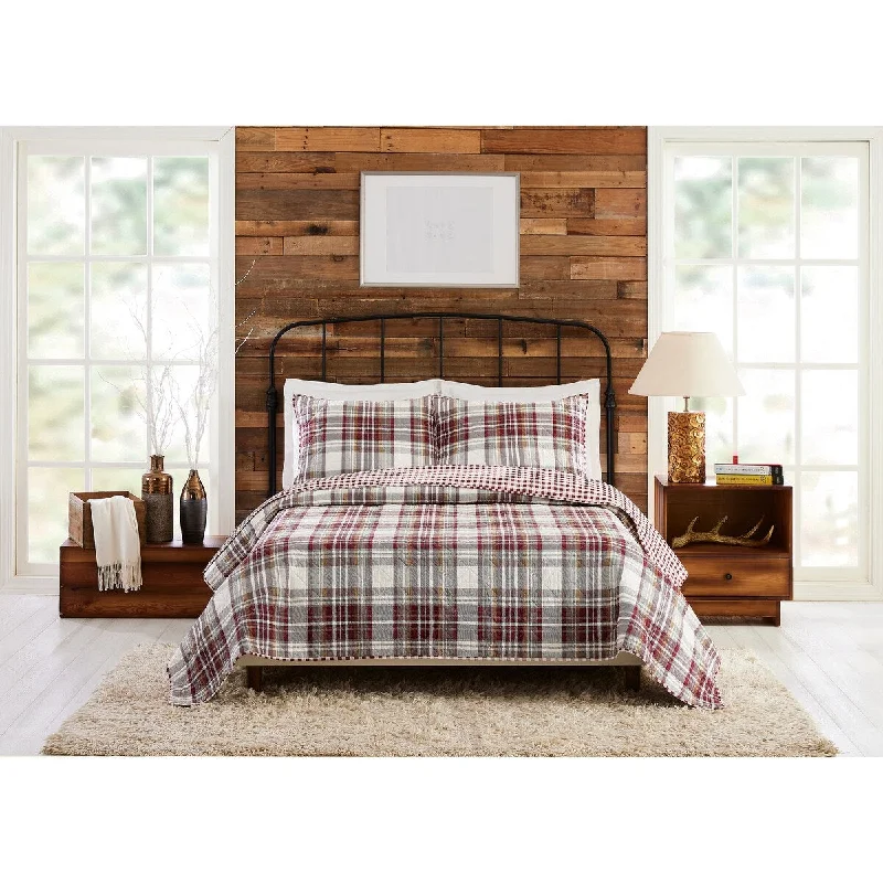 Laurel & Mayfair 3 Piece Camden Plaid Quilt Set