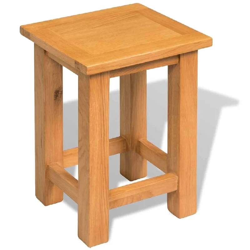 Vintage Side Tables Bedroom,Nightstand Modern Furniture Decor Table Sets End Table Solid Oak Wood 10.6"x9.4"x14.6"