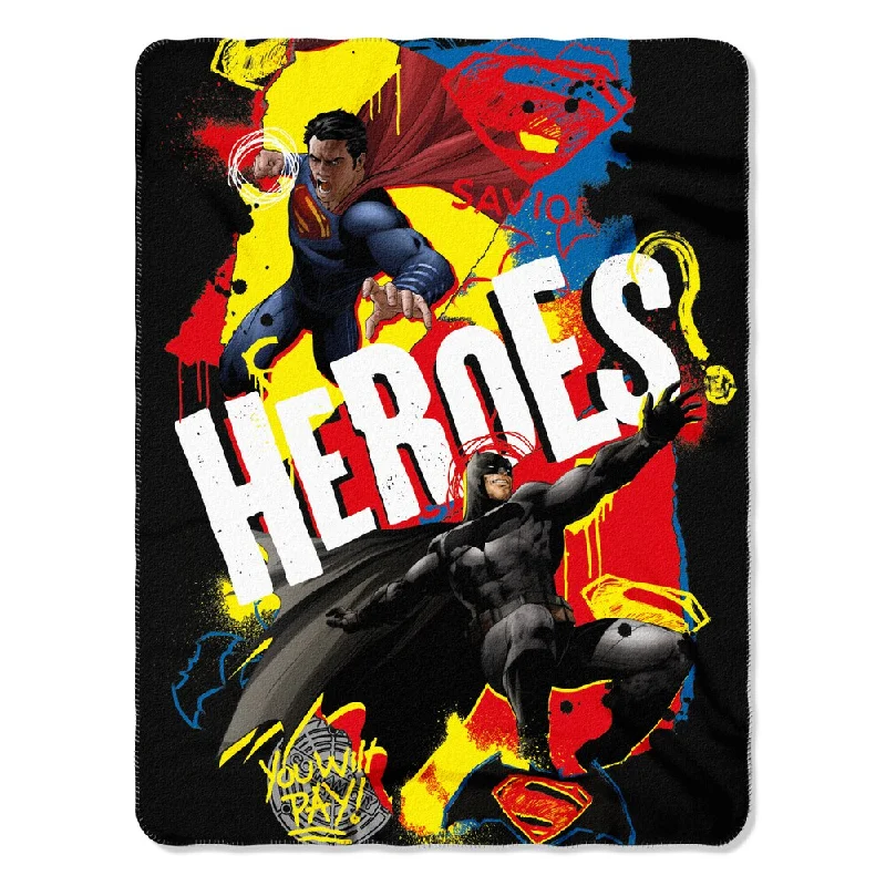 Batman V Superman DOJ Super Heroes Throw