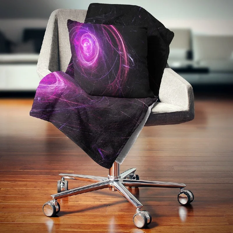 Designart 'Nebula is a bright star. Star swirl. Colored sparks' Graphic Throw Blanket