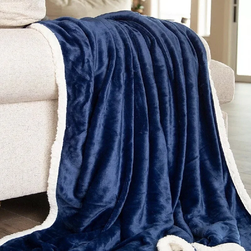 Sherpa Throw Sapphire Blue